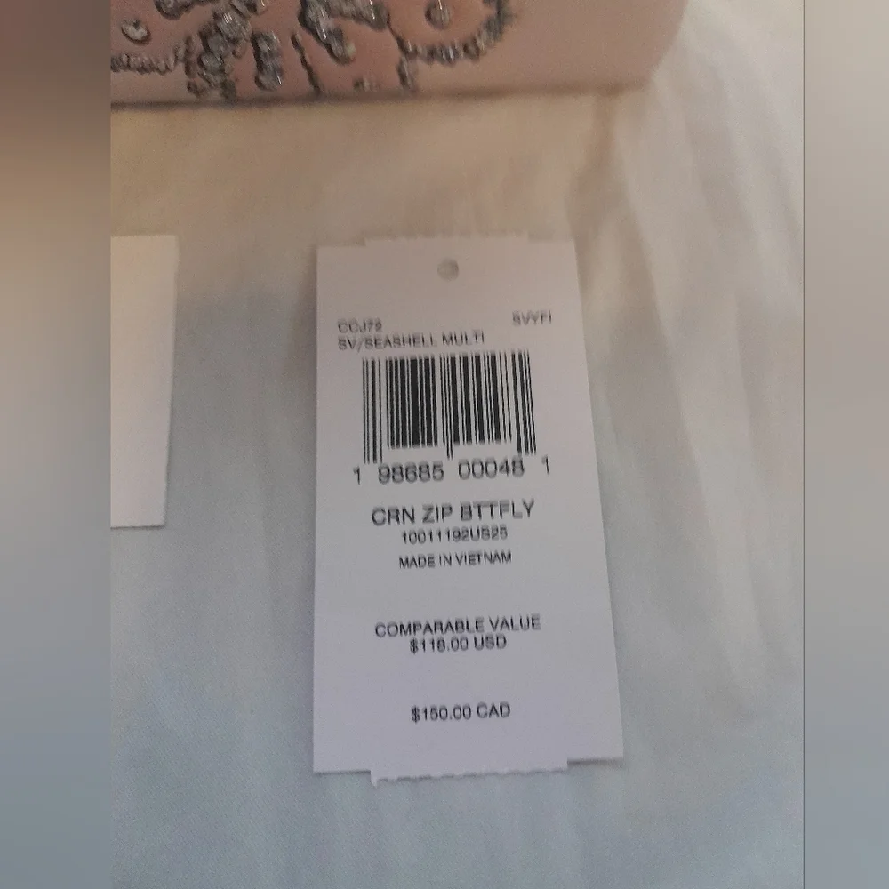 New Coach Wristlet Sparkle Butterfly Print  New With Tags 💕 - Picture 3 of 7